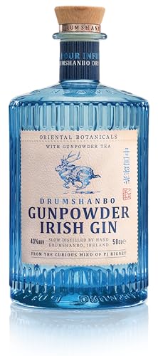 Drumshanbo Gunpowder Irish Gin 43% vol., fruchtig-herb durch den Gunpowder Tea und die zwölf ausgewählten Botanicals