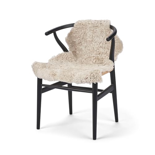 NORDIC SHEEP Lammfell Kurzhaar 90x60 cm | Lammfell Echt für das Sofa, den Stuhl oder rund um den Esstisch | Jedes Teppich ist EIN Unikat und von der Natur geschaffen | Farbe: Beige