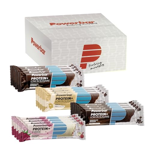Powerbar - Protein Plus - Low Sugar Multiflavour Box - 16x35g - Eiweissriegel mit Ballaststoffen