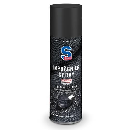DR. WACK - S100 Imprägnierspray 300 ml - Imprägnierung Motorradbekleidung - Schutz vor Nässe, Ausbleichen & Verdunstungskälte - Imprägniermittel für Textilien & Leder - Hochwertige Motorradpflege