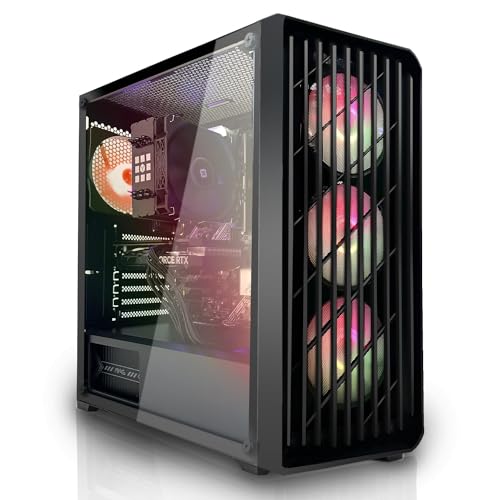 SYSTEMTREFF Gaming PC AMD Ryzen 5 5500 6x4.2GHz | Nvidia RTX 3050 6GB DX12 | 1TB M.2 NVMe | 16GB DDR4 RAM | Windows 11 | WLAN Desktop Computer Rechner für Gamer, Zocker & Streamer