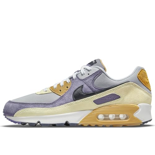 Nike Herren Air Max 90 Sneaker, Purple/Black/Grey, 36.5