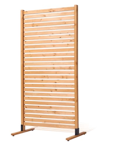 VEVOR Sichtschutz aus Holz, 91x6,3x187 cm, Raumteiler für den Außenbereich, freistehender Raumtrenner, dekorativer Trennwand für die Terrasse, Außentrennwand für Balkon, Terrasse, Rasen, Garten