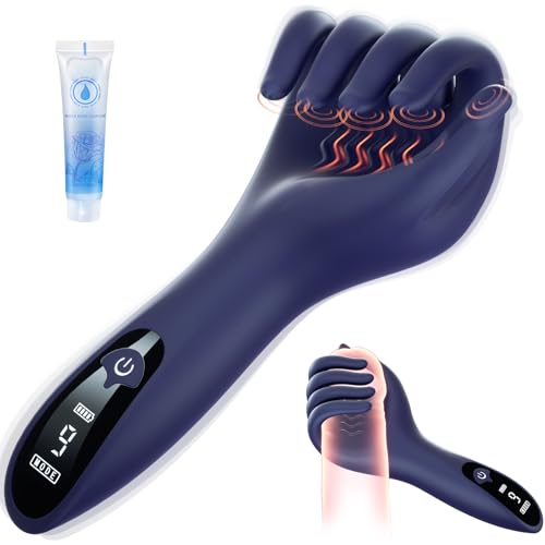 Masturbator Sex Spielzeug für die Männer Paare - Masturbieren für Männer Penis Trainer Eichel Stimulation mit 9 Vibrations & LCD-Display, Masturbatoren Vibratorensets für Männer Sexspielzeug Sex Toys