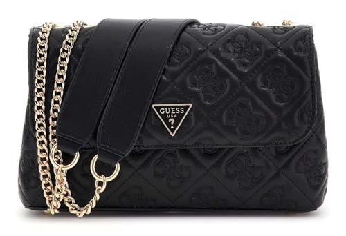 GUESS Adelasia Convertible Xbody Flap Bag Black