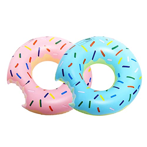 GotGala 2er-Pack Donut-Poolschwimmer für Kinder, aufblasbare Schwimmringe, Röhren für Sommer-Strand-Wasserschwimmer-Partydekorationen