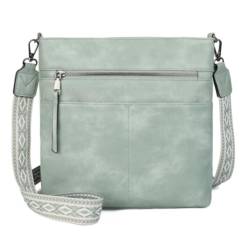 Gladdon handbags for women,damenhandtasche,umhängetasche damen mittelgroß,Crossbody Bag, Leder handtaschen multi pochette tasche,Schultertasche mit Breite Schultergurte Jacquard-Gewebe