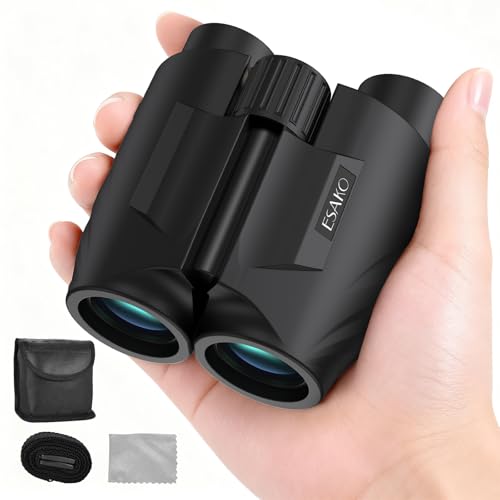 ESAKO 12x30 Hochleistungs-Fernglas für Erwachsene & Kinder, Kompakt, Wasserdicht, mit Low-Light-Sicht und großem Okular, Einfache Fokussierung, ideal für Vogelbeobachtung, Jagd, Reisen und Sightseeing