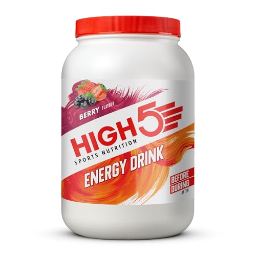 HIGH5 Sport Energy Drink - Isotonisches Getränkepulver mit Electrolytes - Kohlenhydrate Pulver & Elektrolyt Pulver für Endurance und Hydration - Natürliche Aromen, Vegan (Beere, 2,2kg, 46 Portionen)
