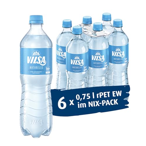 VILSA Mineralwasser Naturelle, 6 x 0,75 l PET