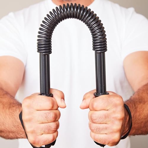 Biegehantel für Krafttraining Biegestange Federstahl Biegsame Flexible Feder-Hantel Königsfeder Fitness-Training Armtrainer Biegefeder (20 kg Widerstand)