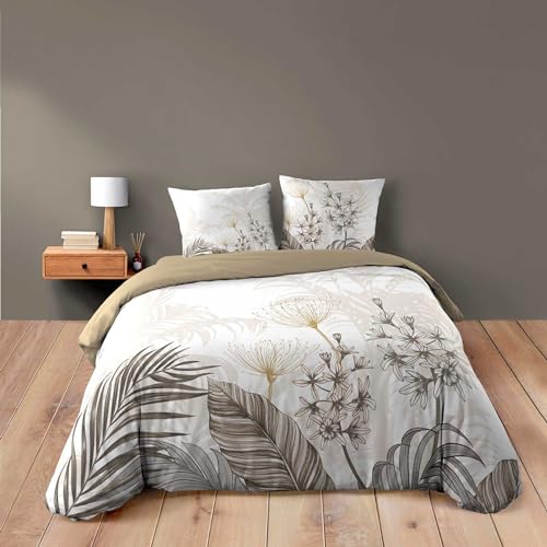 Douceur d'Intérieur Bastille Bettwäschegarnitur, 3-teilig (240 x 220 cm), 100 Prozent Baumwolle