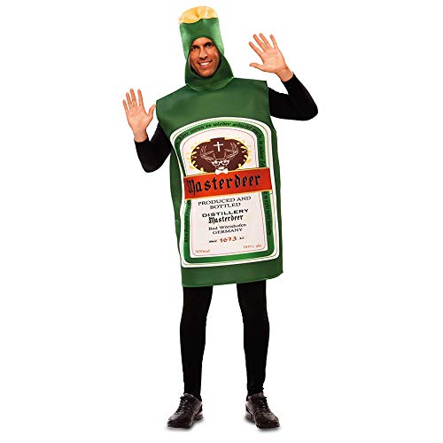 EUROCARNAVALES Masterdeer Flaschen-Kostüm für Erwachsene - Grüne Reh-Kostüm für Abschlussparty