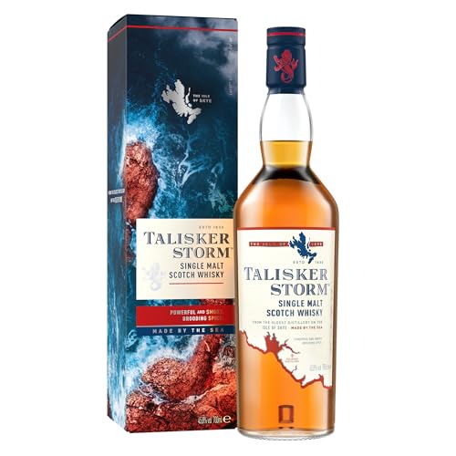 Talisker Storm, Single Malt Scotch Whisky, aromatischer| handgefertigt von der schottischen Insel Skye, 45.8% vol, 700ml Einzelflasche