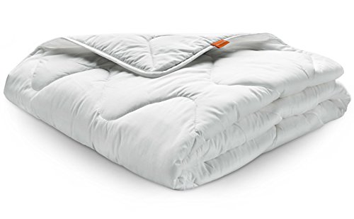 sleepling Bettdecke 135x200 cm, Ganzjahresdecke 135 x 200, Decke Made in EU, Ökotex 100, Waschbar 60 Grad, Steppdecke 100% feine Mikrofaser, Basic 100