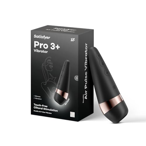 Satisfyer Pro 3 Plus Druckwellenvibrator | Klitoris-Stimulation für die Frau | Extrem stark & leiser Dildo | Sex-Spielzeug für Sie | Wasserdicht (IPX7) & wiederaufladbar | Vibrator & Sauger