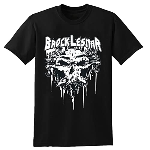 Brock Lesnar Carnage Skull Men T Shirt Printed Black Tee Graphic Top Tee for Men