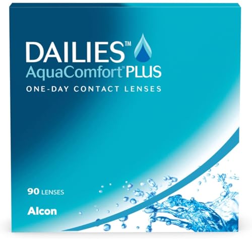 DAILIES AquaComfort Plus 1-Tages-Kontaktlinsen, 90 Stück, BC 8.7 mm, DIA 14.0 mm, -3.50 Dioptrien