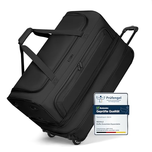 REDOLZ 2-Rollen große Trolley-Reisetasche | Volumen erweiterbar von 98 auf 119 Liter mit Dehnfalte | Damen & Herren (70 cm, extra Bodenfach)