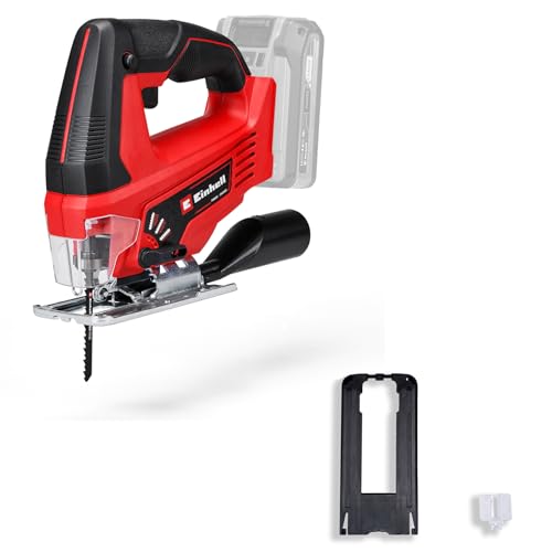Einhell Akku-Stichsäge TC-JS 18 Li Power X-Change (Li-Ion, 18V, 20 mm Hubhöhe, max. 45° Schrägschnitte, Pendelhubfunktion, werkzeuglose Sägeblattaufnahme, inkl. Sägeblatt, ohne Akku und Ladegerät)