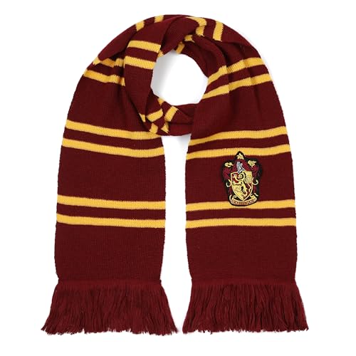 Harry Potter Offizieller Gryffindor Schal - Accessoire für Damen, Herren und Kinder - Hogwarts Geschenk und Kostüm Zubehör Einheitsgröße