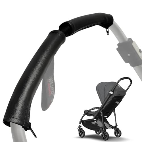 Schutzhüllen aus Kunstleder kompatibel mit der Bugaboo FOX 1, 2 und 3 | BEE 5 und 6 | -Kinderwagen Schiebebügelgriff Schutzhüllen, Um über die Original Hüllen zu Passen