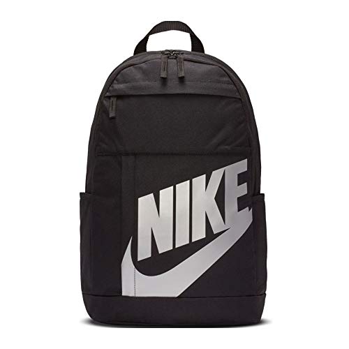 Nike Unisex Rucksack Elemente 2.0 Ruksack, 014 Black/Black/Metallic Silve, One Size, BA5876