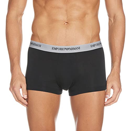 Emporio Armani Herren Mens Basic - Essential Core Logoband 3-pack Boxer Retroshorts, Schwarz, XL EU