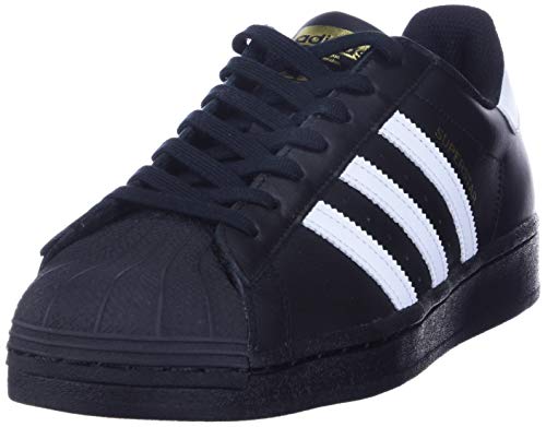 adidas Originals Herren Superstar Sneaker, Schwarz, 45 1/3 EU