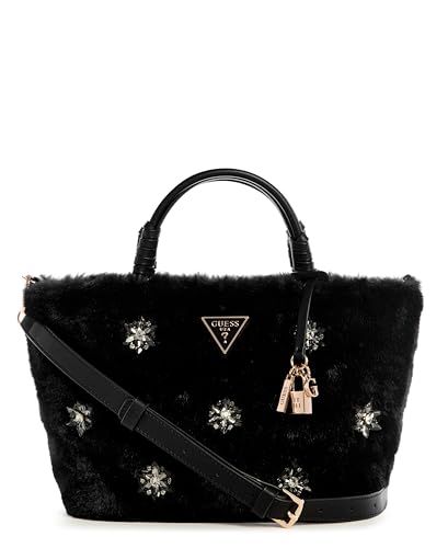 GUESS Damen Shaida Tote Tragetasche, Schwarz