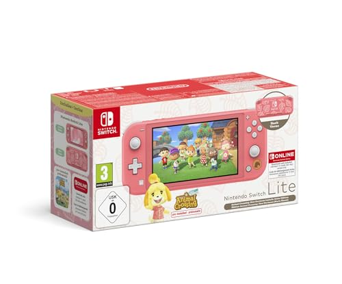 Nintendo Switch Lite Animal Crossing: New Horizons Melinda -Edition + Nintendo Switch Online 12-monatige Einzelmitgliedschaft