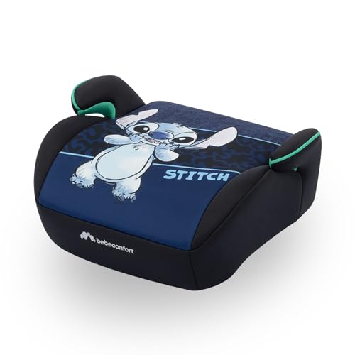 Bebeconfort Disney Manga i-Safe, Kindersitzerhöhung, Folgekindersitz Stitch Disney, 6–12 Jahre, 128–150 cm, 22-36 kg, Leicht, Einfache Gurtinstallation, Vollständig gepolstert, Authentic Stitch
