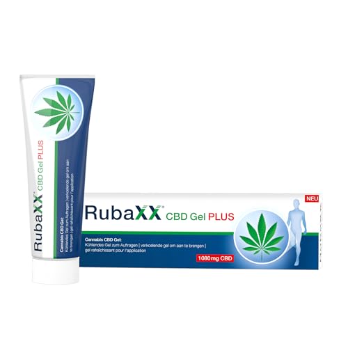 Rubaxx® CBD Gel PLUS [120 ml] - NEUE STARKE Dosierung mit 1080mg CBD - CBD-PLUS-KOMPLEX mit 3-fach-Aktiv-Prinzip - zur Massage von Muskel- und Gelenkregionen wie Beine, Rücken oder Nacken