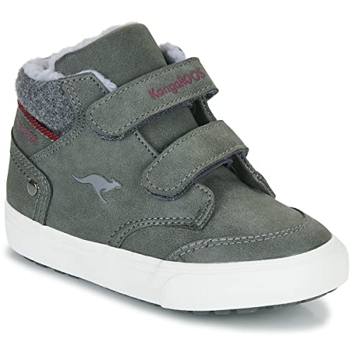 KangaROOS Unisex Kinder Kavu Primo V Sneaker, Steel Grey Rouge, 25 EU