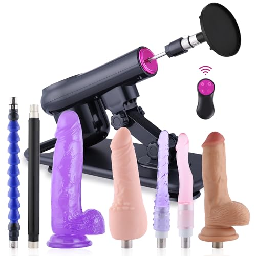 Sexmaschine mit Fernbedienung Adult Toys Fickmaschine mit 8 Aufsätzen Automatische Dildomaschine für Männer und Frauen