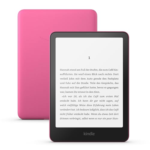 Amazon Kindle Paperwhite (neueste Generation) – Unser schnellster Kindle, mit neuem 7-Zoll-Display und wochenlanger Akkulaufzeit – 16 GB – mit Werbung – rosa