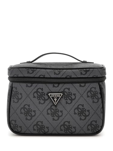 GUESS Toiletry Train Case Coal Logo