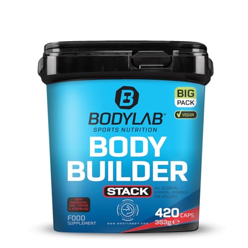 Bodylab24 BIG PACK Bodybuilder Stack 420 Kapseln, Vitamin- & Mineralstoff-Supplement mit einem umfangreichen Mikronährstoff-Mix, speziell zusammengestellt für hart und intensiv trainierende Sportler