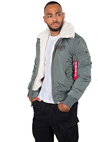 Alpha Industries B15-3 TT Bomberjacke für Herren Vintage Green