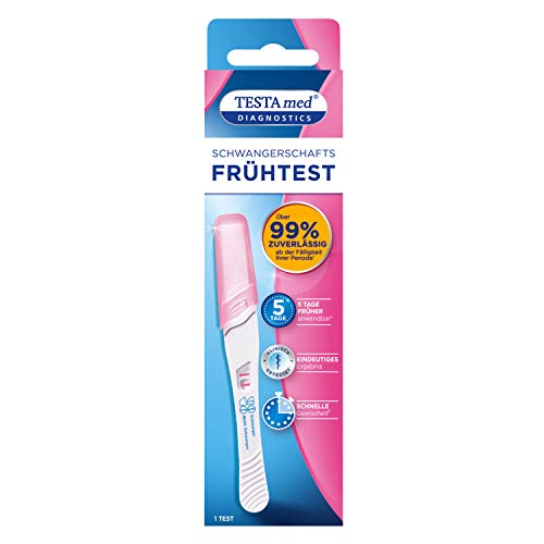 TESTAmed DIAGNOSTICS Schwangerschaftsfrühtest, der Schwangerschaftstest liefert ein sicheres Testergebnis von über 99%