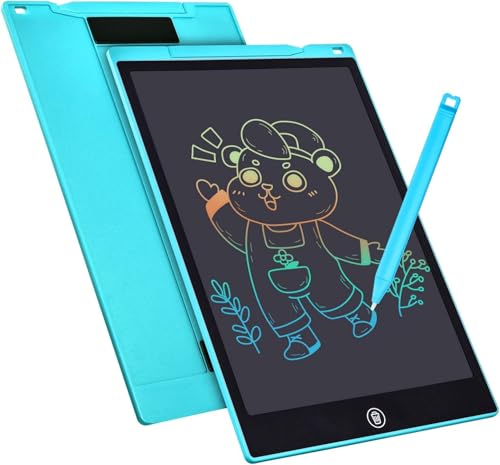 Bunte LCD Schreibtafel 12 Zoll，LCD Writing Tablet Elektronischer Tablette Grafiktablet Digitaler Drawing Pad，Kinderspielzeug FÜR 3-12 Jahre Alte Mädchen