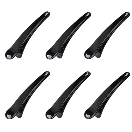 XMBYGEY Haarklammern, 6 Stück, Friseur Klammern, Abteilklammern, Haar clips Damen, Haarclips zum Stylen und Schneiden, Professionelle Salon Haarklammern