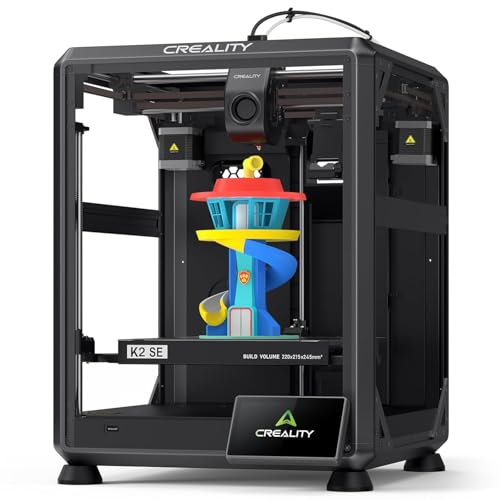 Creality K2 SE 3D-Drucker 2026, Multicolor-fähig mit CFS (optional), bis zu 500 mm/s Hochgeschwindigkeitsdruck, Auto-Nivellierung, Vibrationskontrolle, 220 × 215 × 245 mm Bauraum