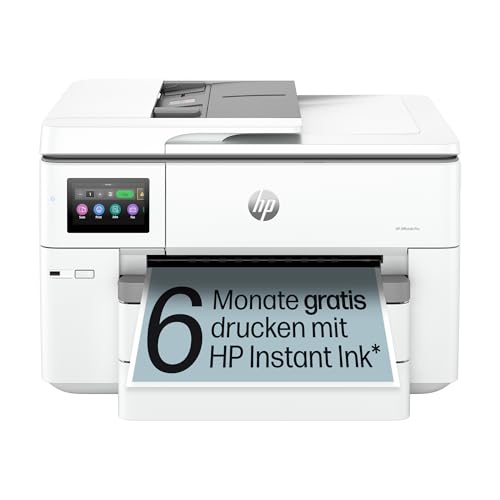 HP OfficeJet Pro 9730e A3-Multifunktionsdrucker, Drucken, Scannen und Kopieren bis A3, 6 Monate gratis drucken Instant Ink inklusive, Fax, WLAN, LAN, Duplex, Airprint, Grau-Weiß