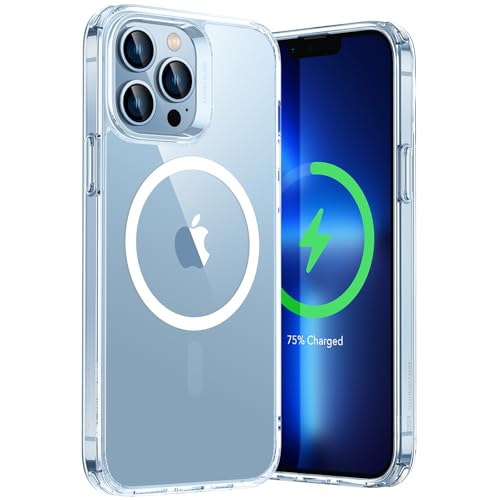 ESR für iPhone 13 Pro Max Hülle, Kompatibel mit MagSafe, Classic Hybrid Magnet Handyhülle iPhone 13 Pro Max Case Militärnorm Sturzschutz Kratzfeste Rückseite, Klar