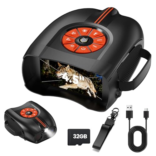 4K Digital Nachtsichtgerät Fernglas Jagd: Nachtsicht Militär mit 4.5