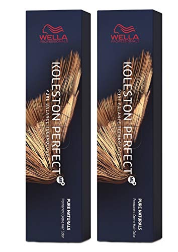 WELLA Koleston Perfect ME KP Pure Naturals 6/0 Dunkelblond Haarfarbe, 2er Pack