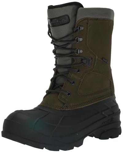 Kamik Herren Nation Plus Schneestiefel, Dark Olive Dol, 43 EU