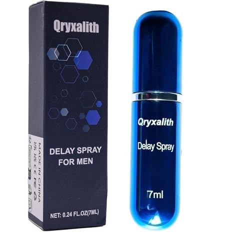 Qryxalith Verzögerungsspray für Männer, Delay Spray für Mann, Verlängert effektiv die Zeit der Männer und erhöht den Komfort, 7 ml