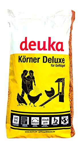 Deuka Premium Körnerfutter de Luxe 15 kg mit Oregano Hühnerfutter Geflügelfutter Wachtelfutter